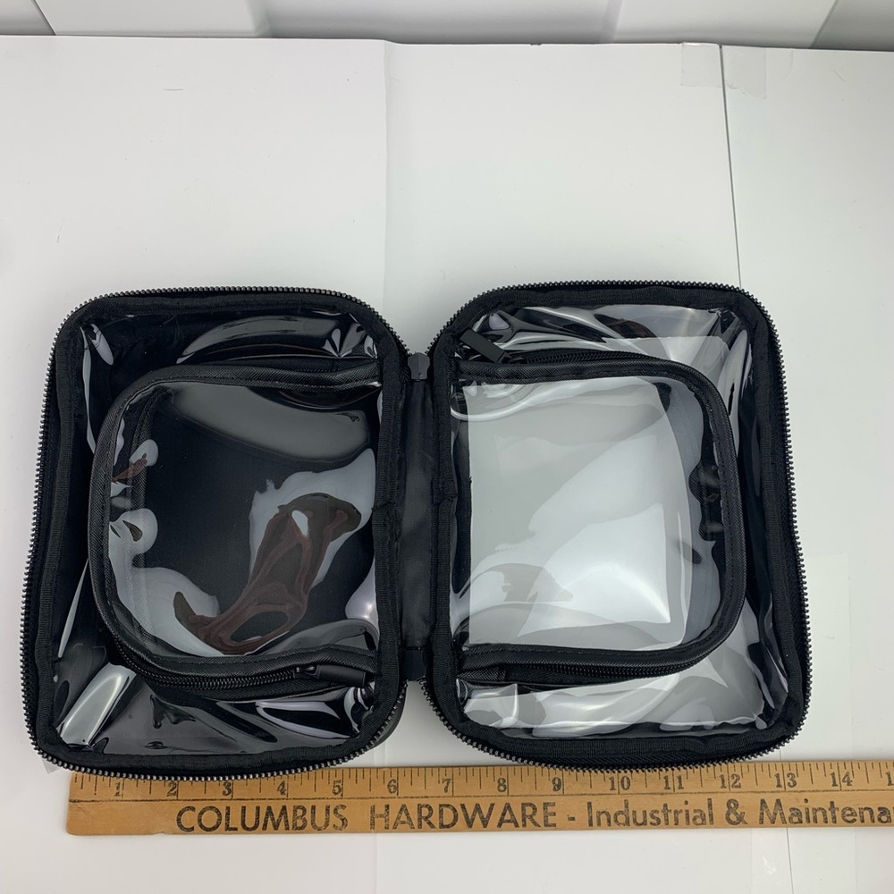 NWT Dime Beauty Travel Cosmetic Bag Case Black Organization Toiletries - Picture 6 of 6
